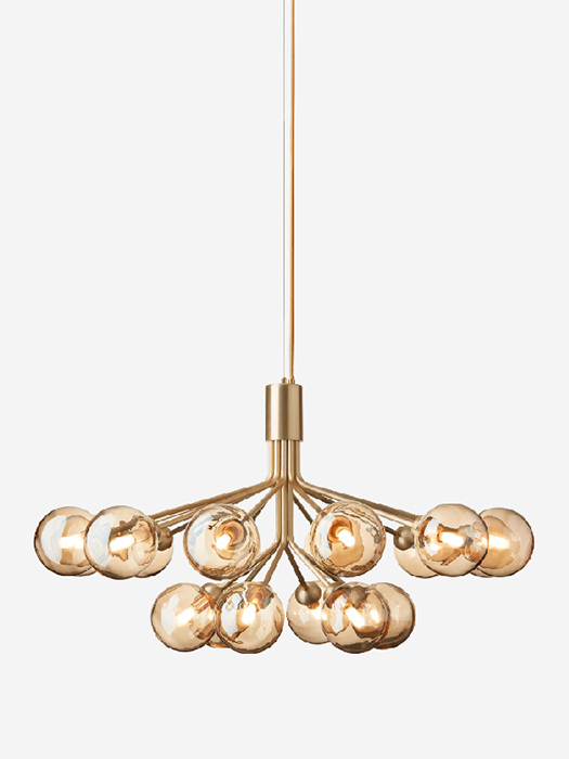 Pakabinamas šviestuvas Nuura Apiales 18 Brushed Brass Gold
