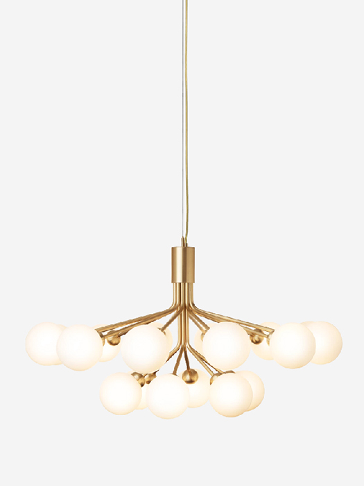 Pakabinamas šviestuvas Nuura Apiales 18 Brushed Brass