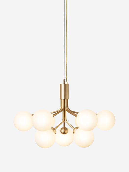 Pakabinamas šviestuvas Nuura Apiales 9 Brushed brass